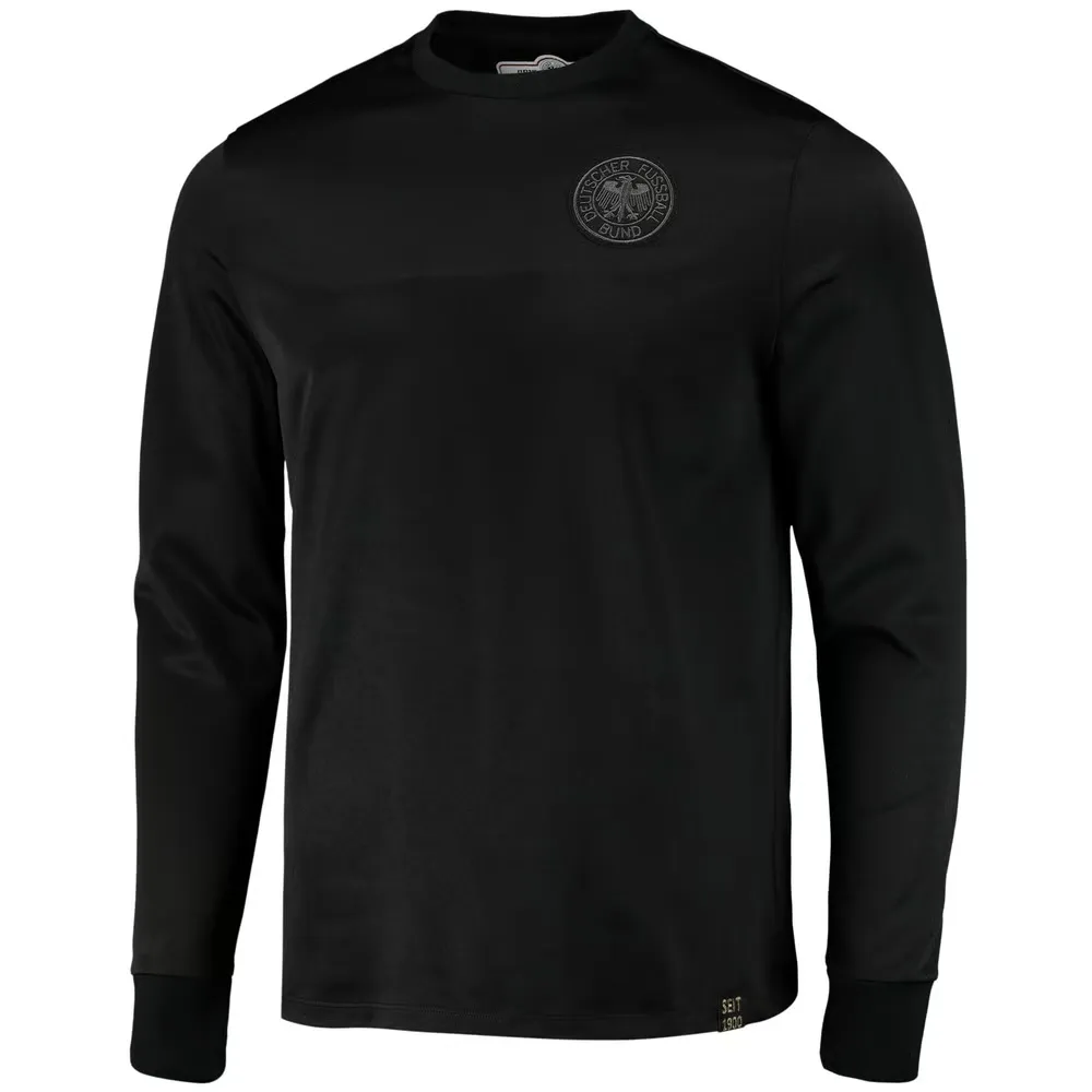 Men's Germany 1974 Home Retro Long Sleeve Captain Shirt