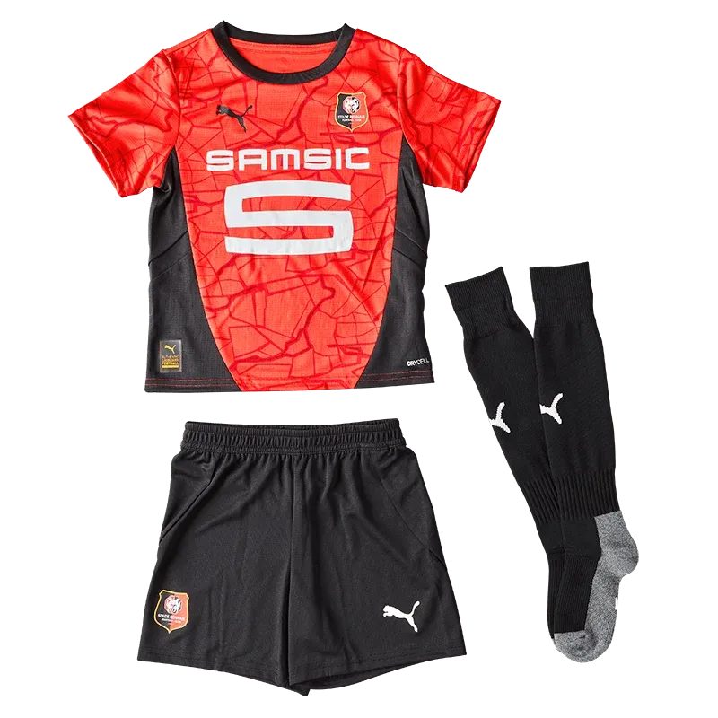 Kid's Rennes 2024/25 Home Kit