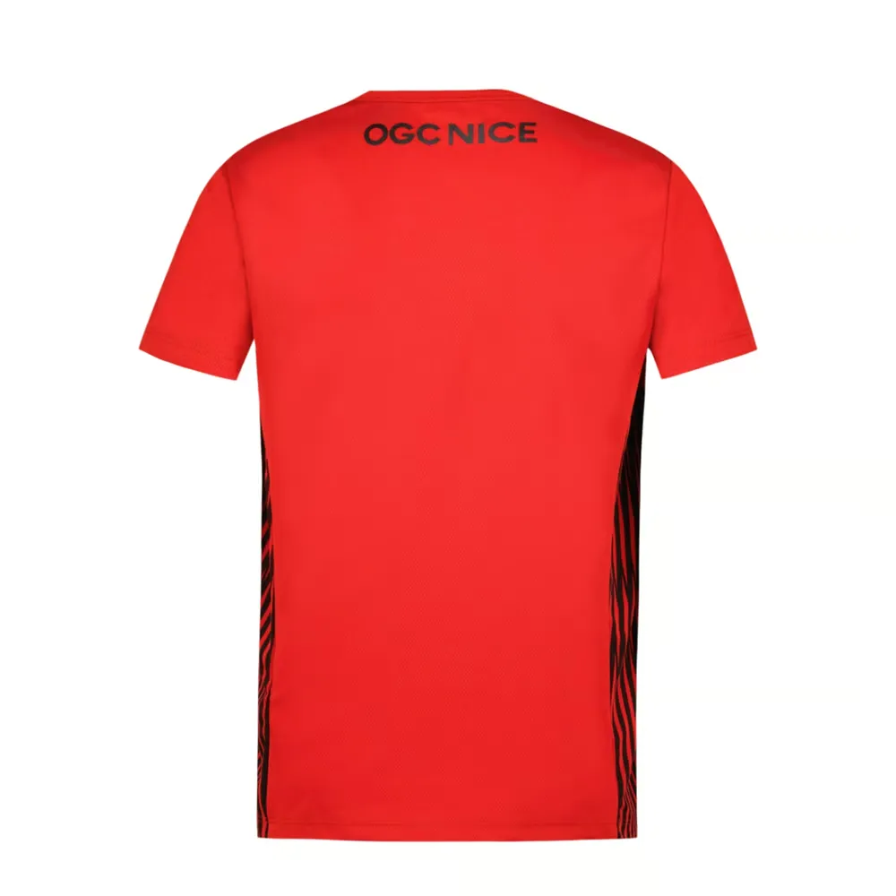 Men's OGC Nice 2024/25 Third Authentic Training Shirt - Red - Image 2