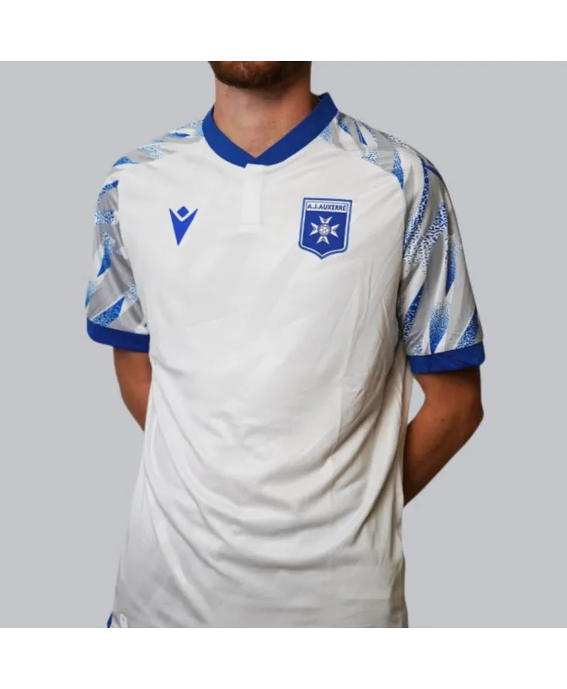 Men's AJ Auxerre 2025/26 Third Prematch Shirt - White
