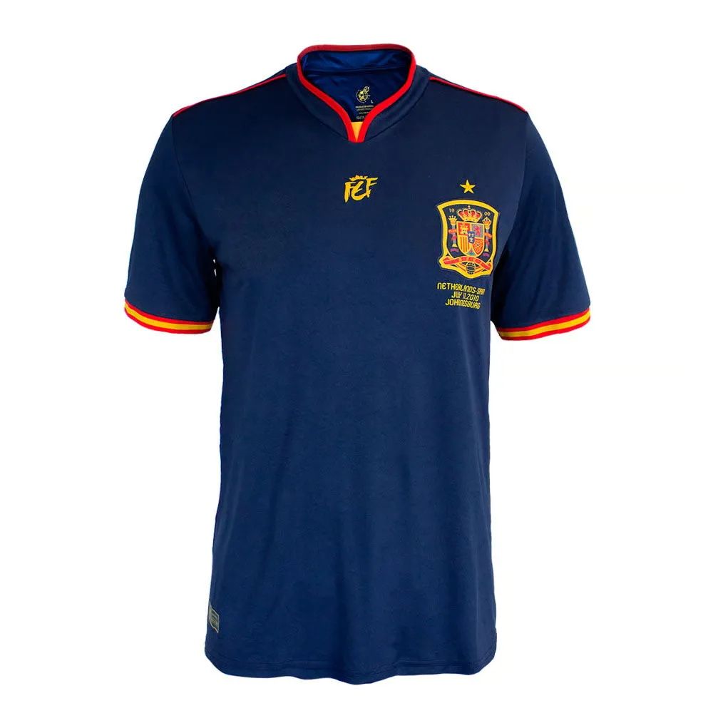 Kid's Spain 2010 Retro World Cup Commemorative Shirt