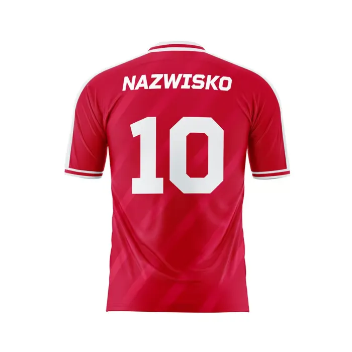 Kid's Raków Częstochowa Retro Shirt #10 - Red - Image 2