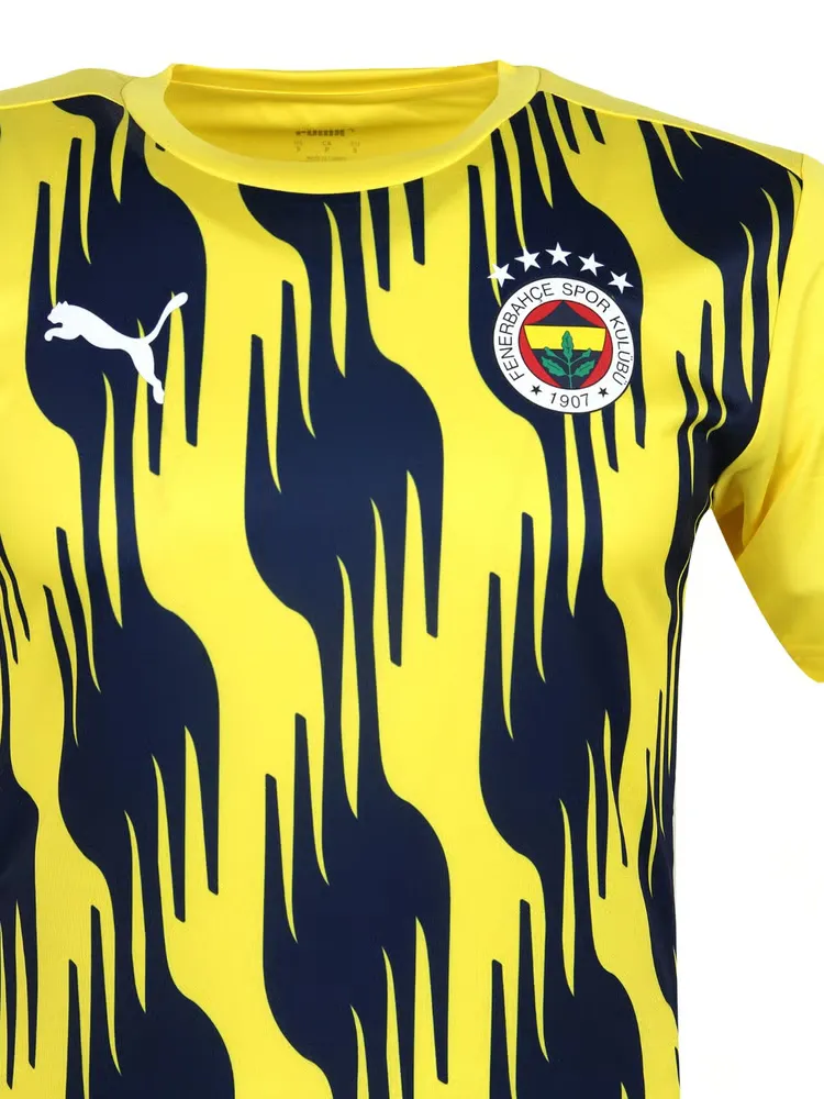 Kid's Fenerbahce 2024/25 Third Prematch Shirt - Yellow - Image 2