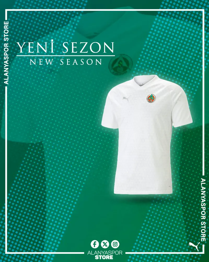 Kid's Alanyaspor 2024/25 Third Authentic Training Shirt - White