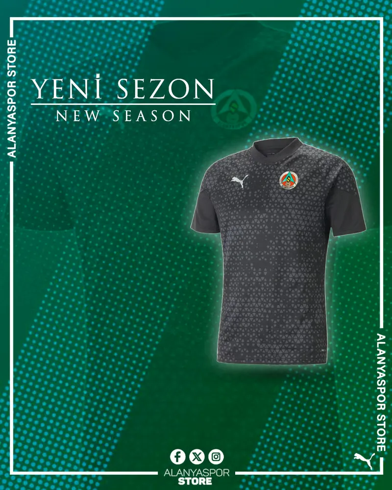 Kid's Alanyaspor 2024/25 Third Authentic Training Shirt - Black