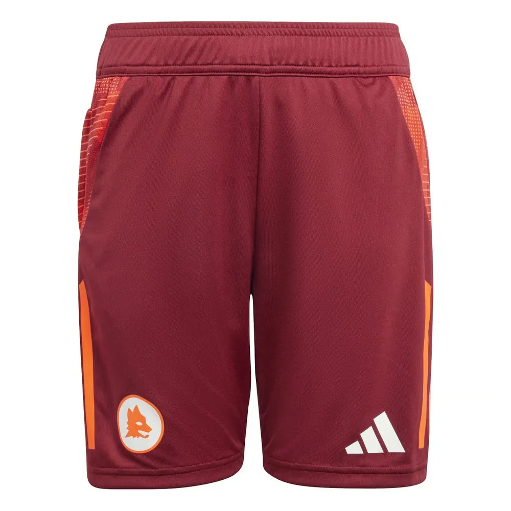 Kid's Roma Third Authentic Training Shorts - Red