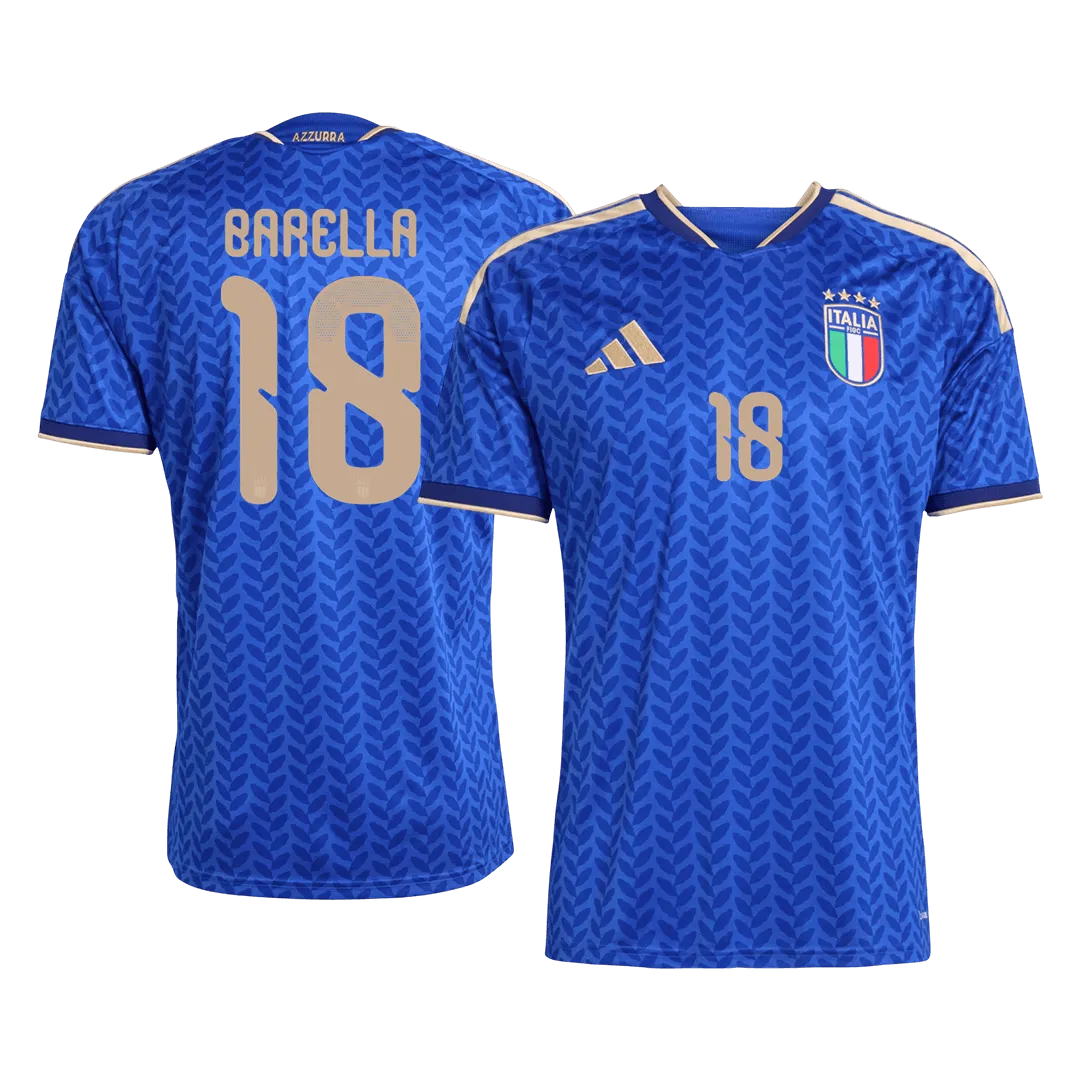 BARELLA #18 Italy Home Soccer Jersey World Cup 2026