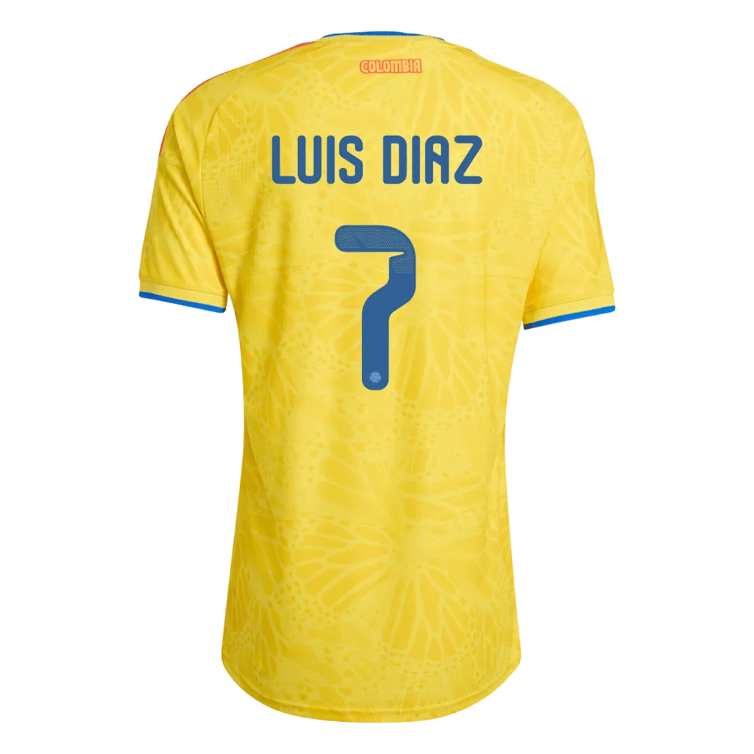LUIS DíAZ #7 Colombia Home Player Version Jersey World Cup 2026 - Image 3