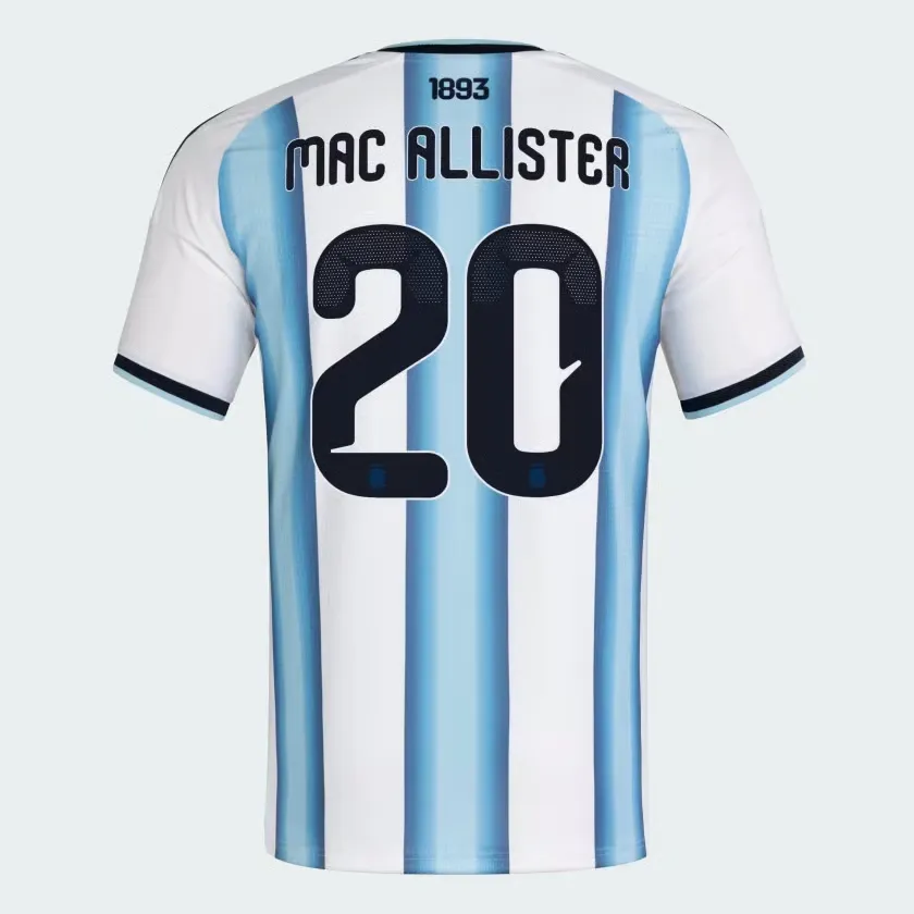 Kid's Argentina 2026 Home Authentic World Cup Shirt MAC ALLISTER #20