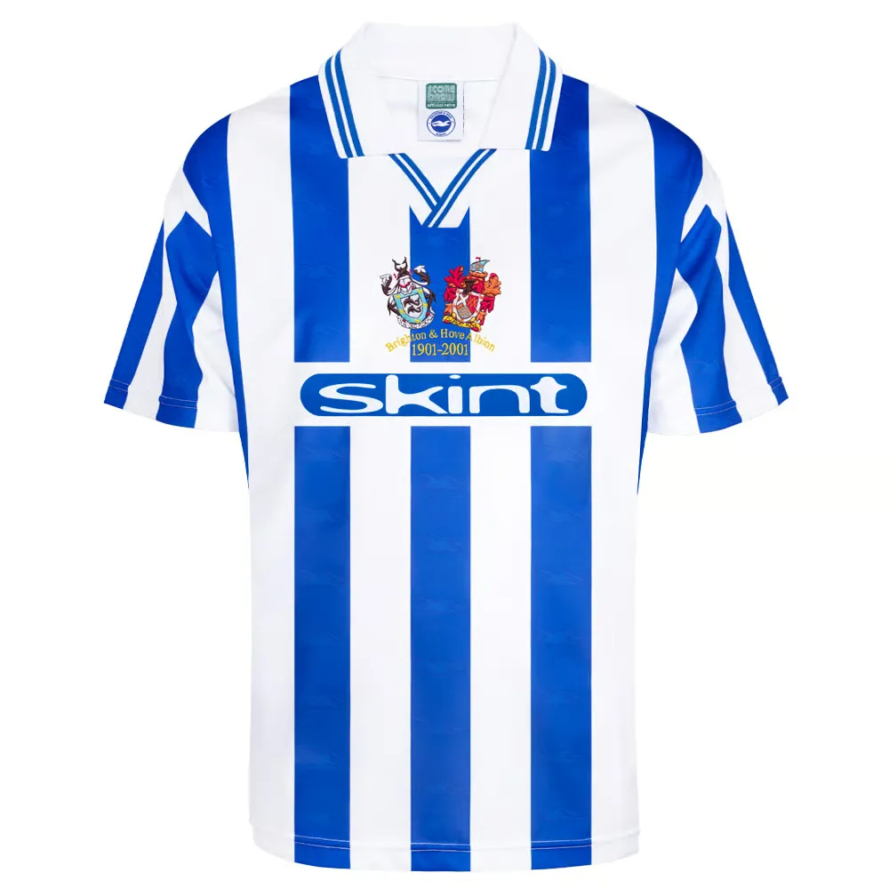 Women's Brighton & Hove Albion 2001 Home Retro Centenary Shirt