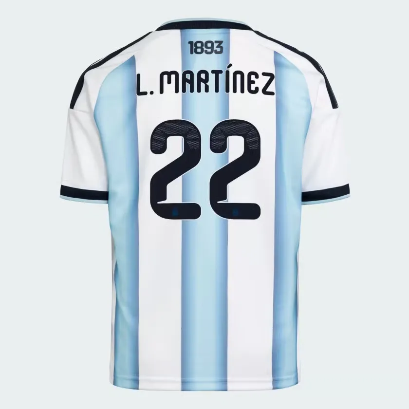 Women's Argentina 2026 Home Authentic World Cup Shirt L. MARTÍNEZ #22