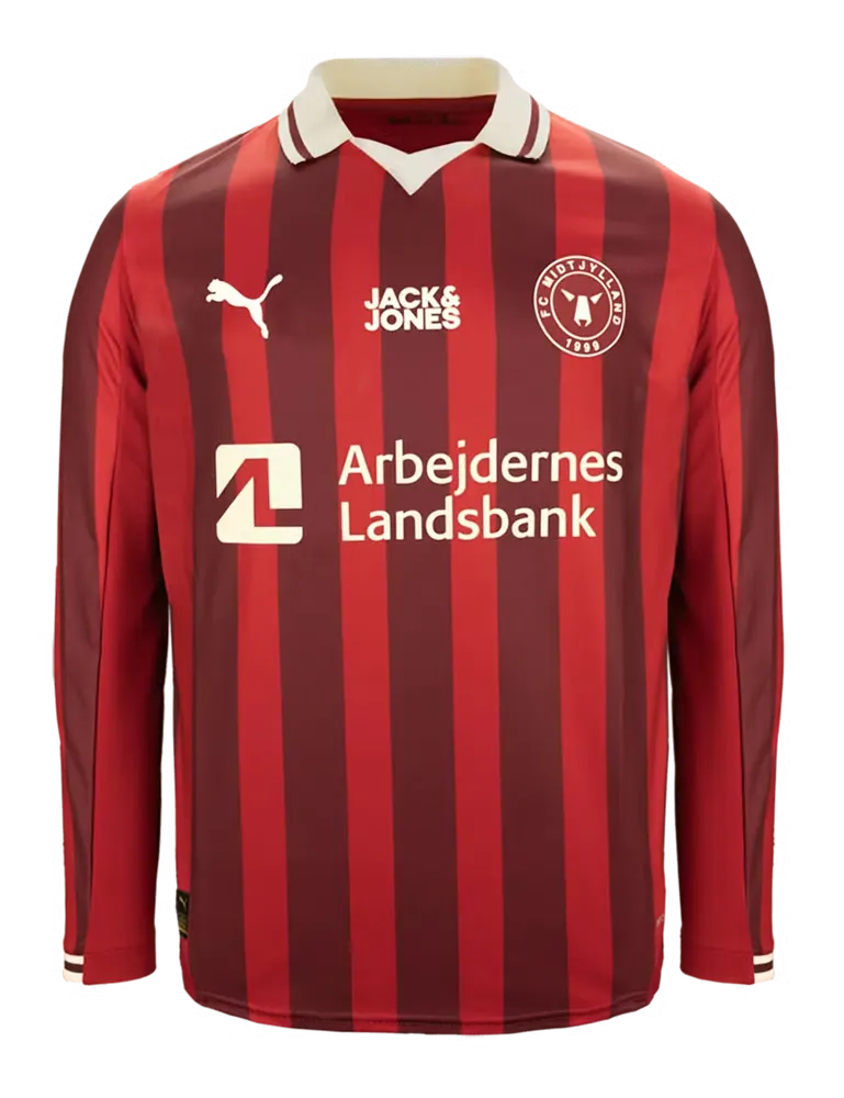 Kid's FC Midtjylland 2025/26 Away Long Sleeve Shirt