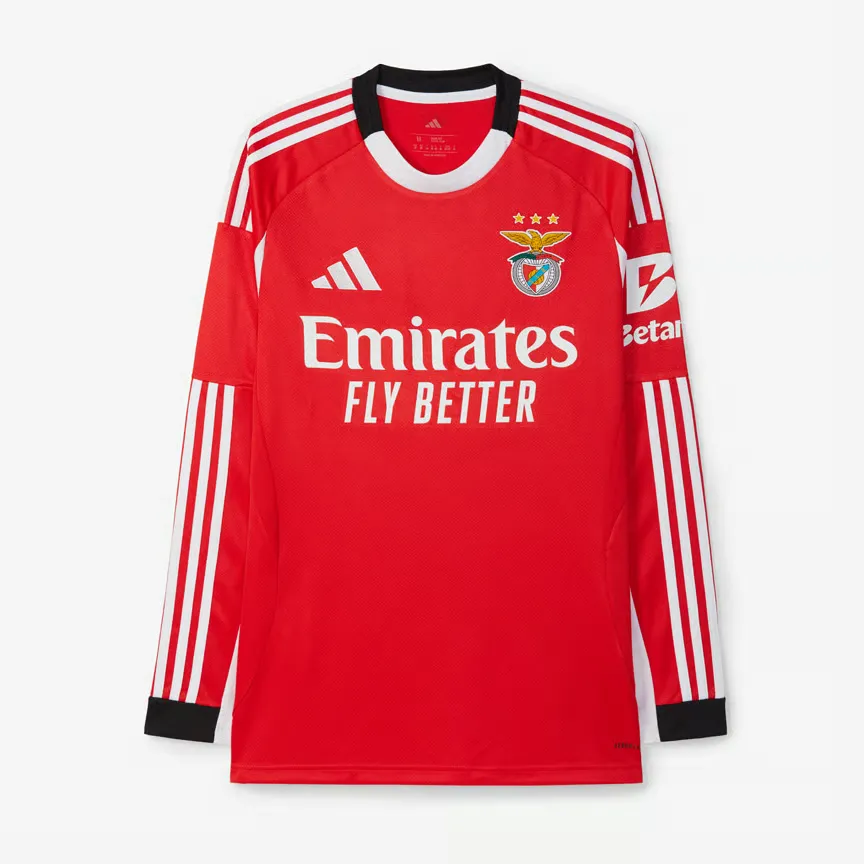 Kid's SL Benfica 2025/26 Home Long Sleeve Shirt