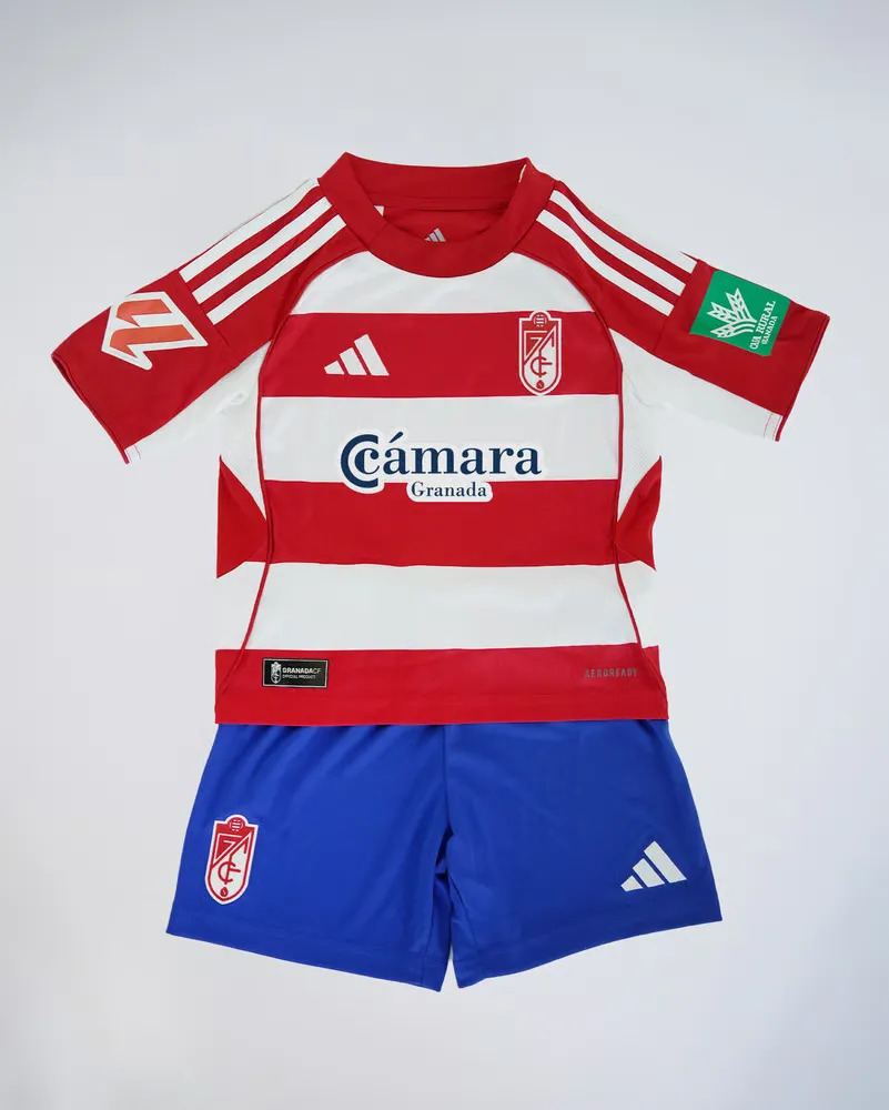 Kid's Granada CF 2025/26 Home Sponsored Kit