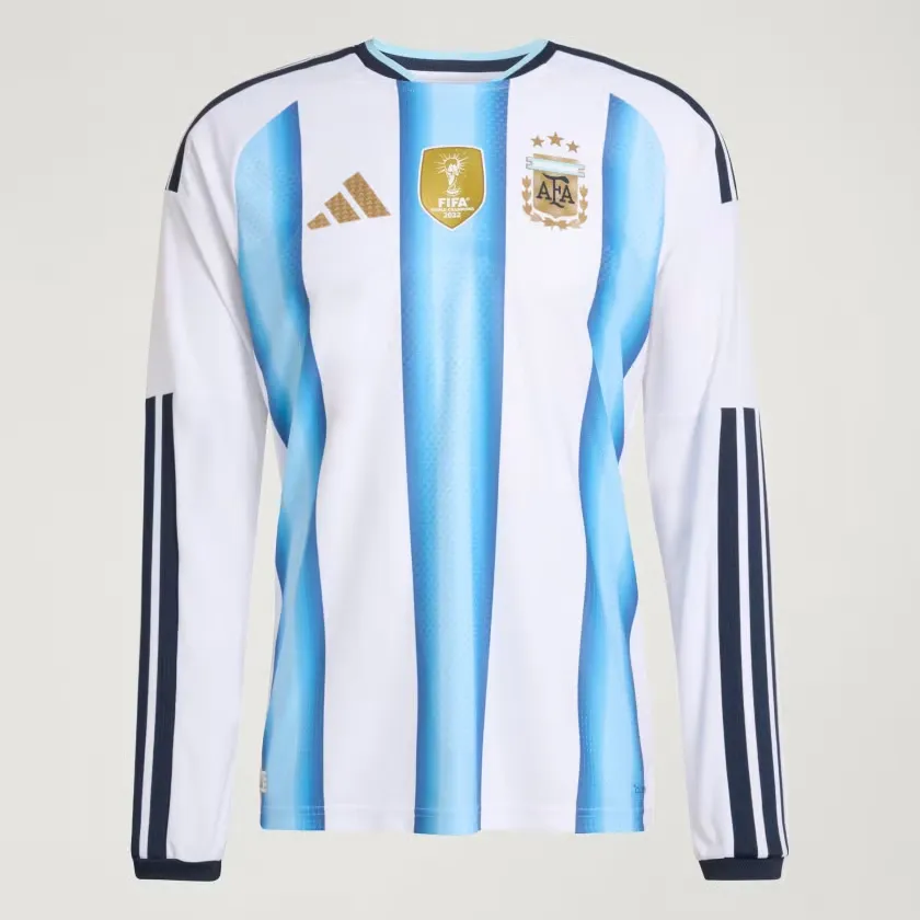 Kid's Argentina 2026 Home Authentic World Cup Long Sleeve Shirt