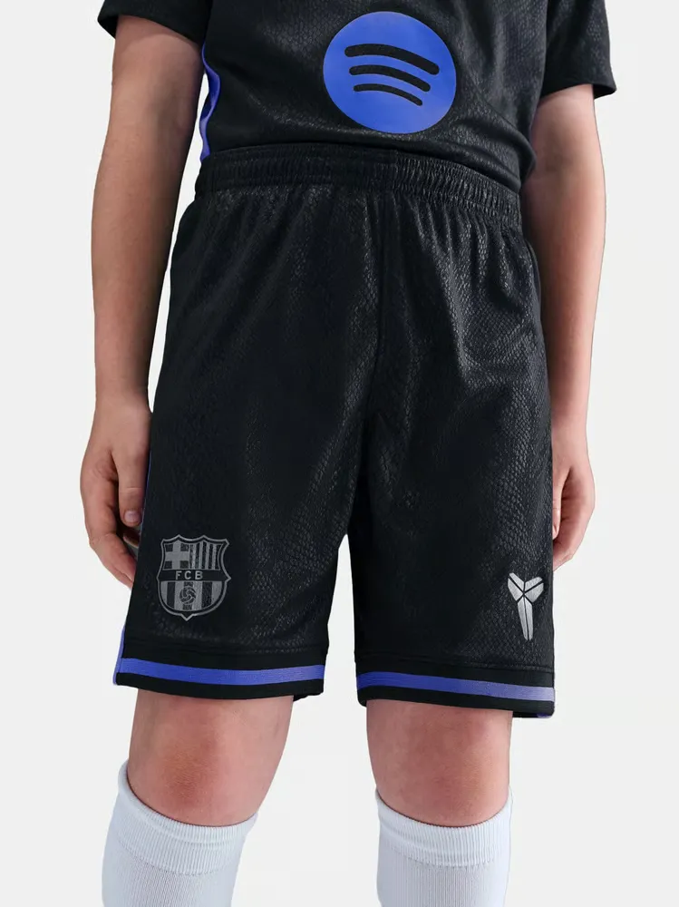 Kid's FC Barcelona 2025/26 Away Shorts