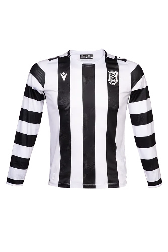 Kid's PAOK FC 2025/26 Home Long Sleeve Shirt
