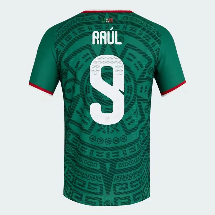 Kid's Mexico 2026 Home Authentic World Cup Shirt RAÚL #9