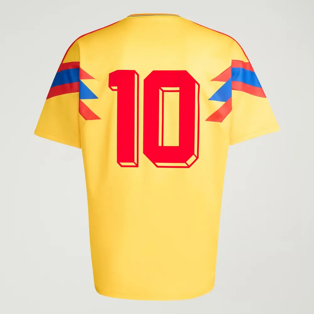 Kid's Colombia 1990 Away Retro Shirt #10 - Image 5