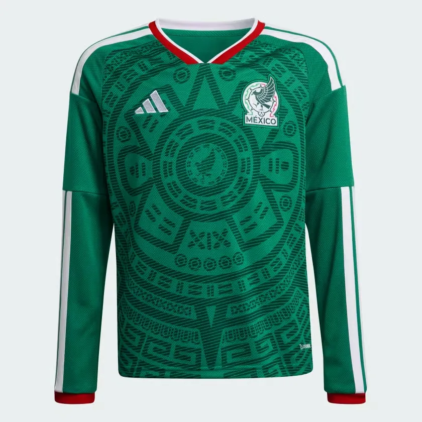 Kid's Mexico 2026 Home World Cup Long Sleeve Shirt