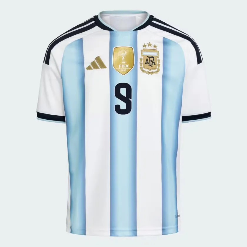 Men's Argentina 2026 Home Authentic World Cup Shirt J. ALVAREZ #9 - Image 2