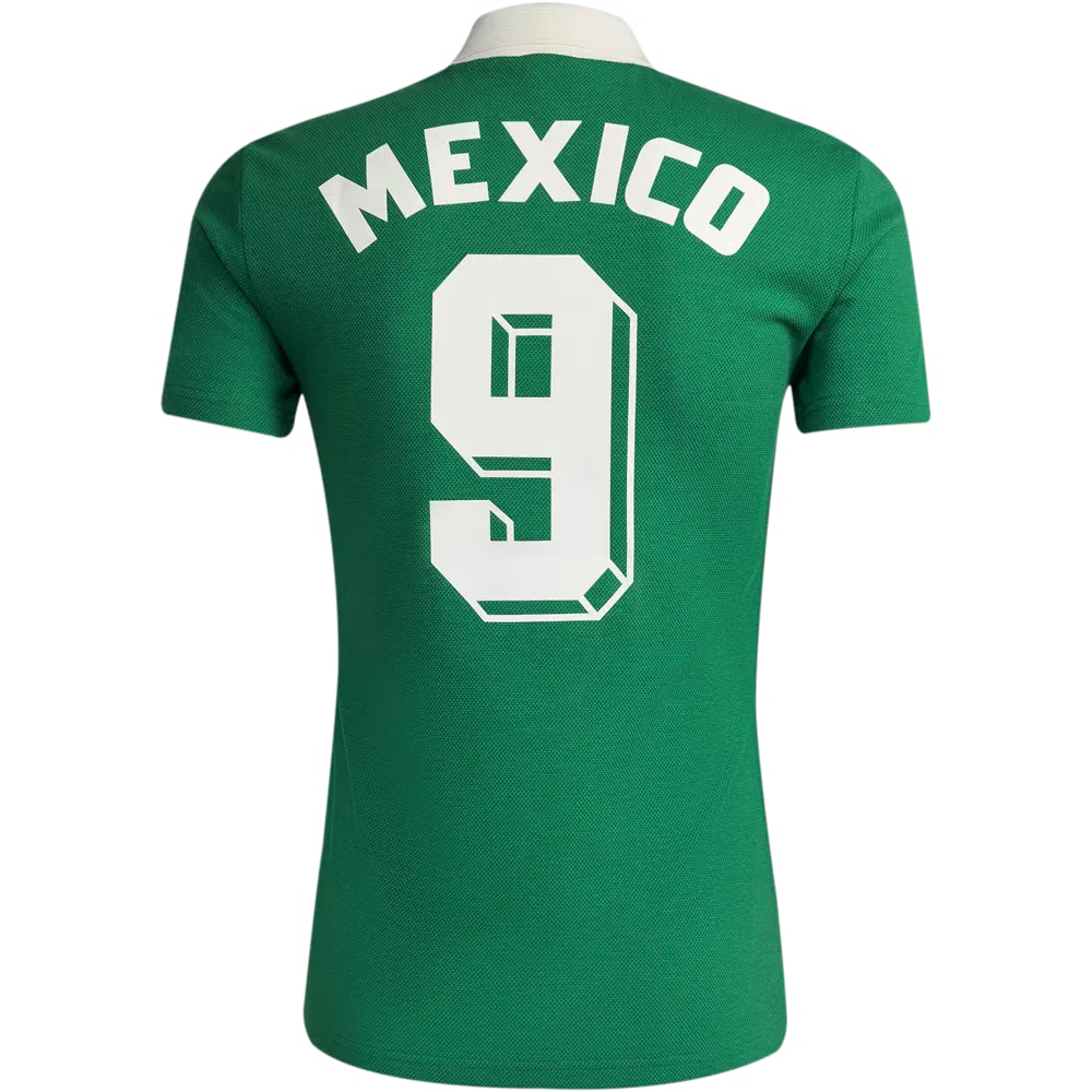 Women's Mexico 1986 Home Retro Shirt #9 - Image 3