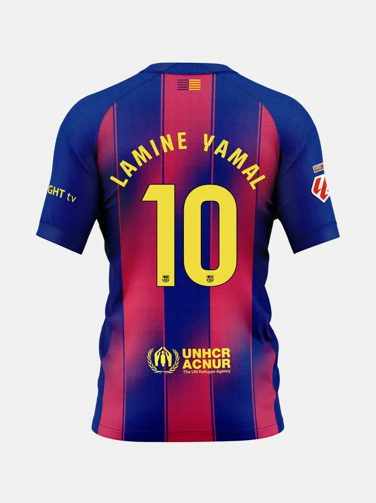 Women's FC Barcelon x Ed Sheeran 2025/26 Home Shirt - LAMINE YAMAL #10