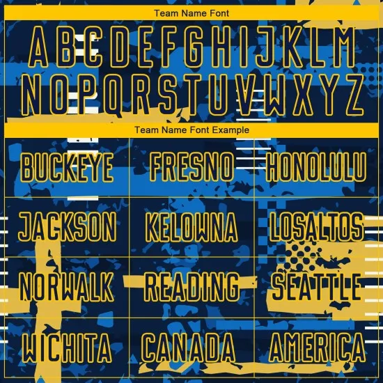 Custom Navy Navy-Gold Sublimation Soccer Uniform Jersey - Image 6