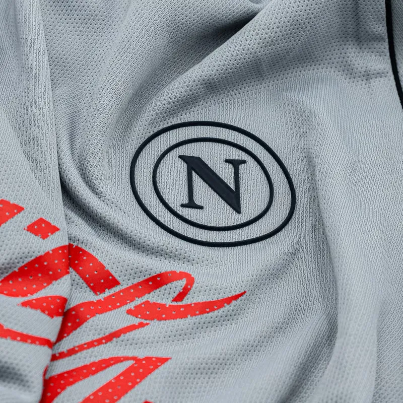 Men's Napoli 2024/25 Third Authentic Training Shirt - Sliver - Image 4