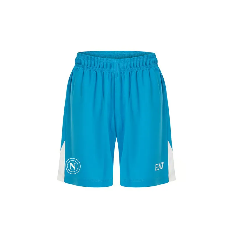 Kid's Napoli 2024/25 Home Shorts - Sky Blue