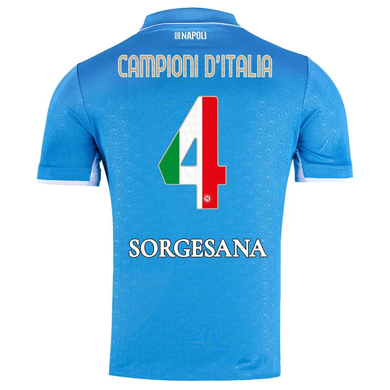 Kid's Napoli 2024/25 Home Champions Of Italy Shirt
