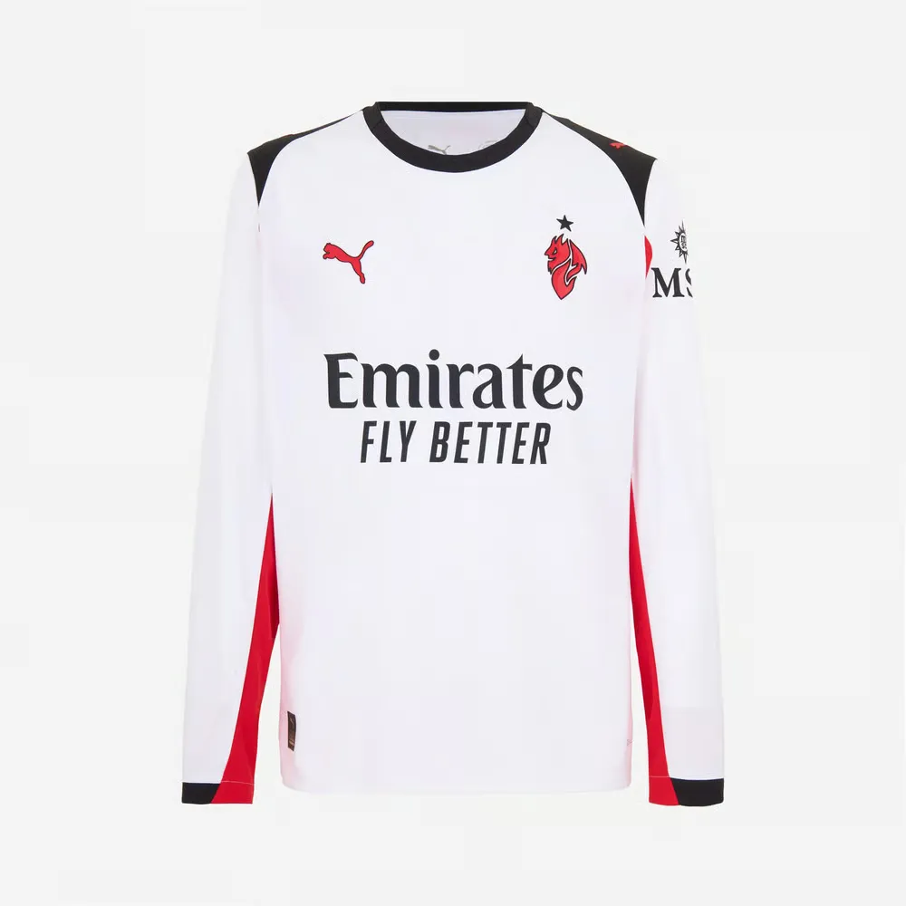 Men's Milan 2025/26 Away Long Sleeve Shirt