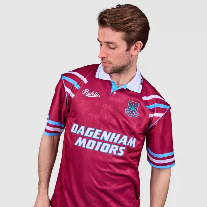 Women's West Ham United 1992 Home Retro Shirt - Image 2