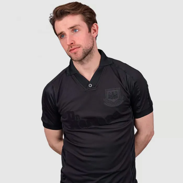 Men's West Ham United 2000 Retro Shirt - Black - Image 2