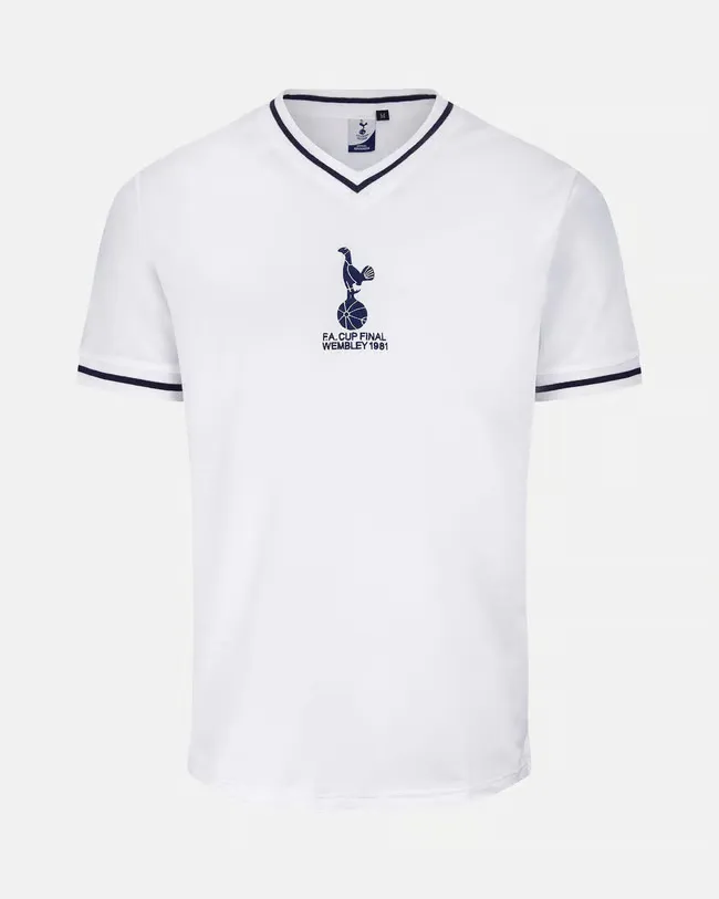 Men's Tottenham Hotspur 1981 Home Retro FA Cup Final Shirt #6