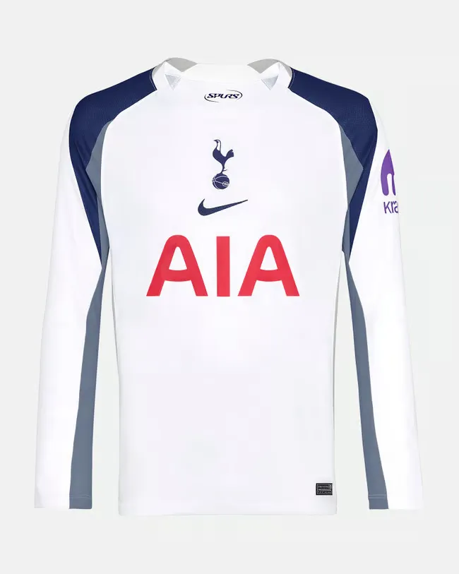 Kid's Tottenham Hotspur 2025/26 Home Long Sleeve Shirt