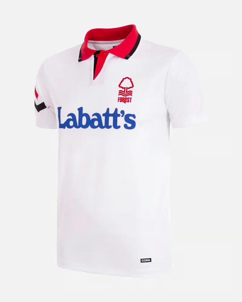Kid's Nottingham Forest 1992/93 Away Retro Shirt - White