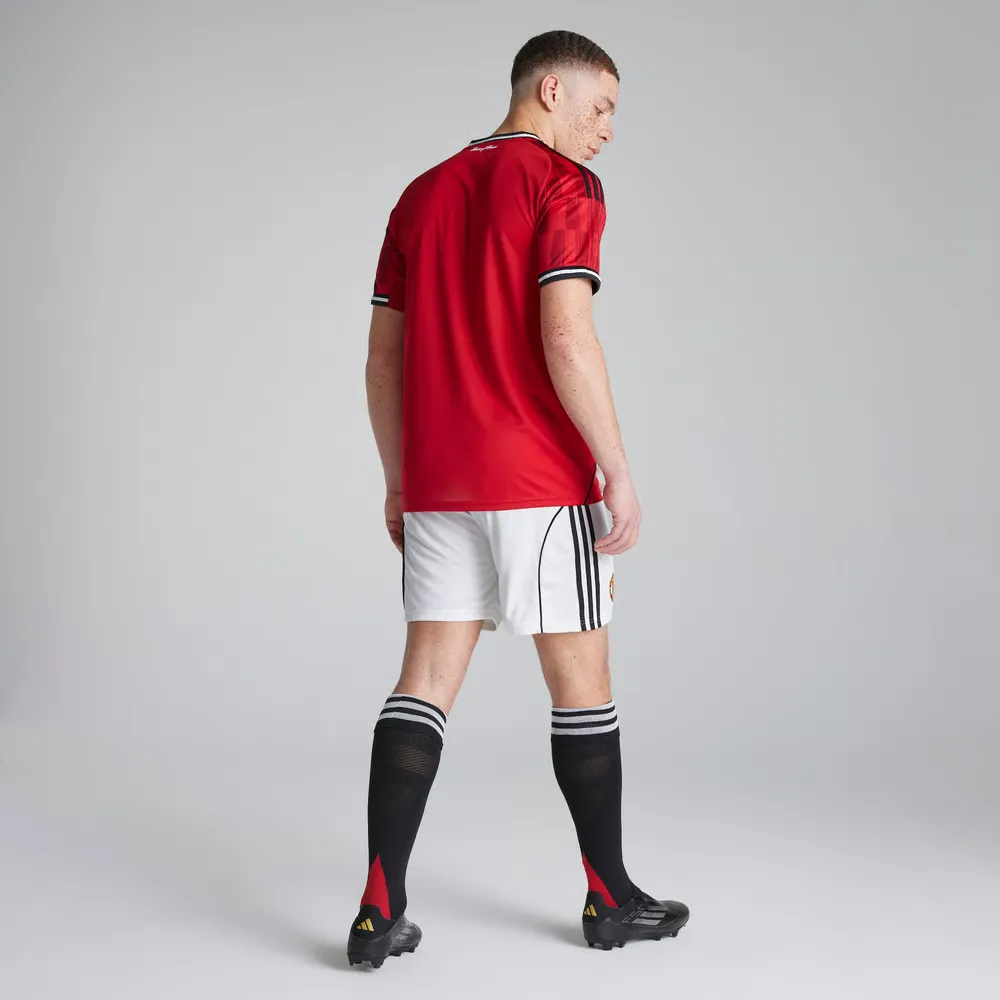 Men's Manchester United 2025/26 Home Shorts - White - Image 2