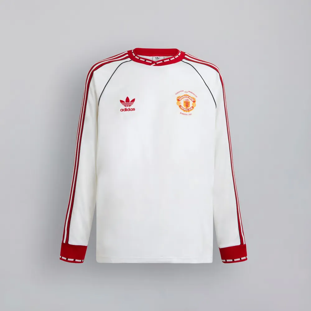 Men's Manchester United 1991 Away Bring Back Long Sleeve Shirt