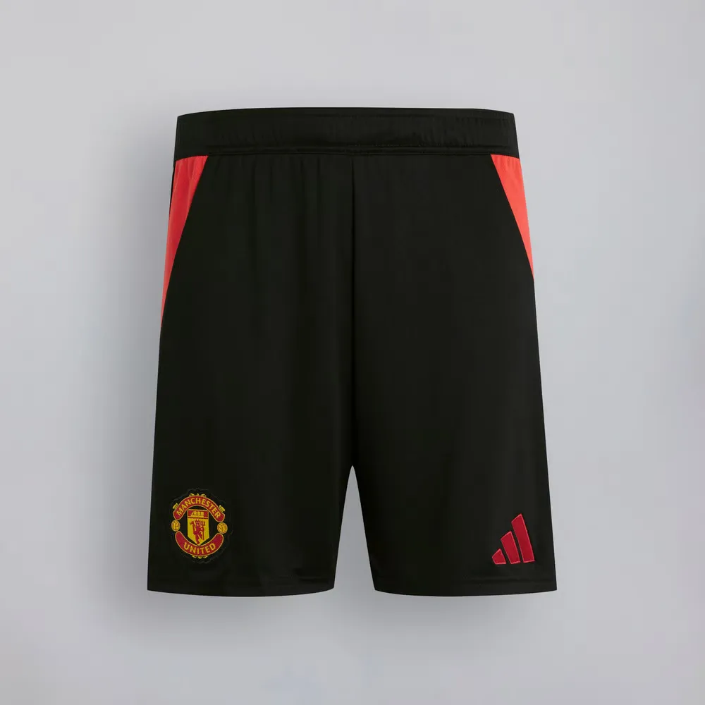 Kid's Manchester United 2024/25 Home Shorts - Black