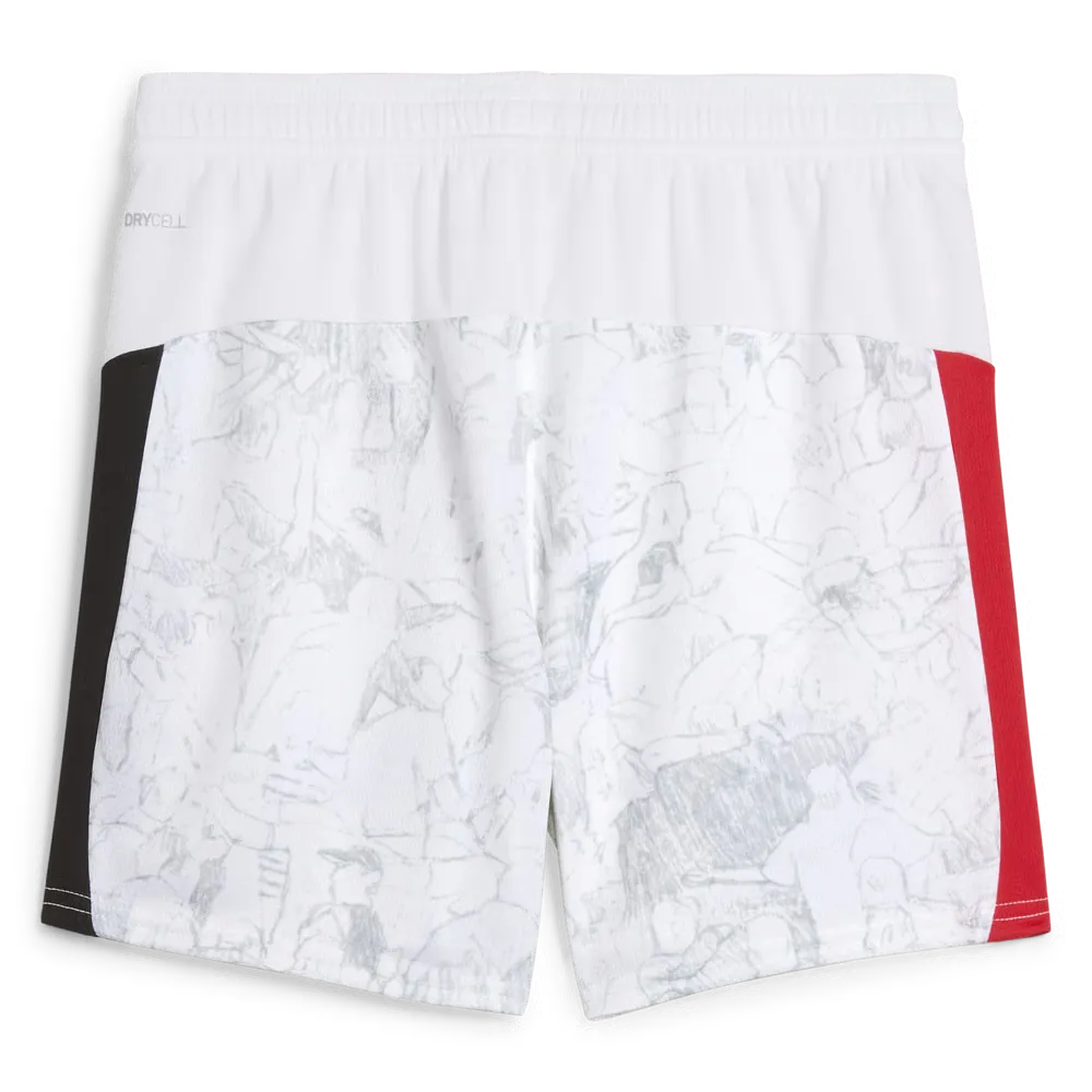 Kid's Manchester City 2025/26 KidSuper Shorts - White - Image 2