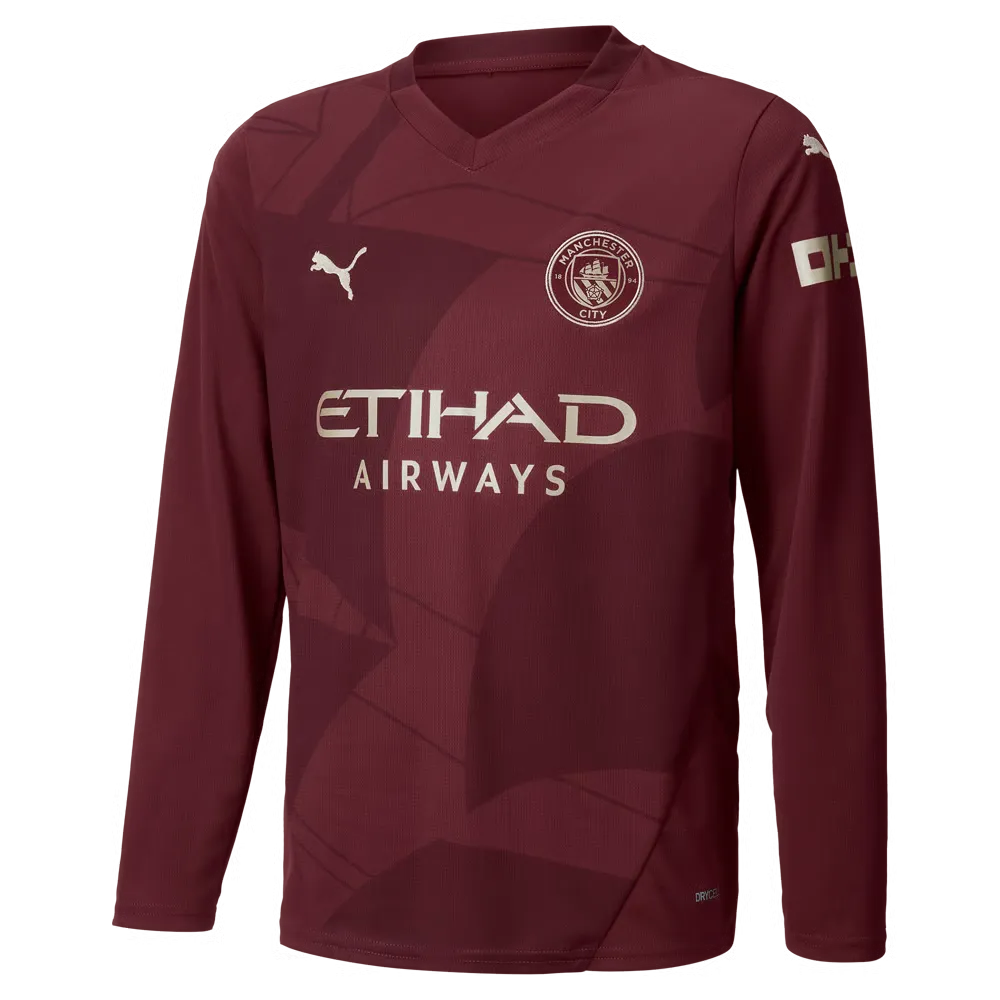 Kid's Manchester City 2024/25 Third Long Sleeved Shirt