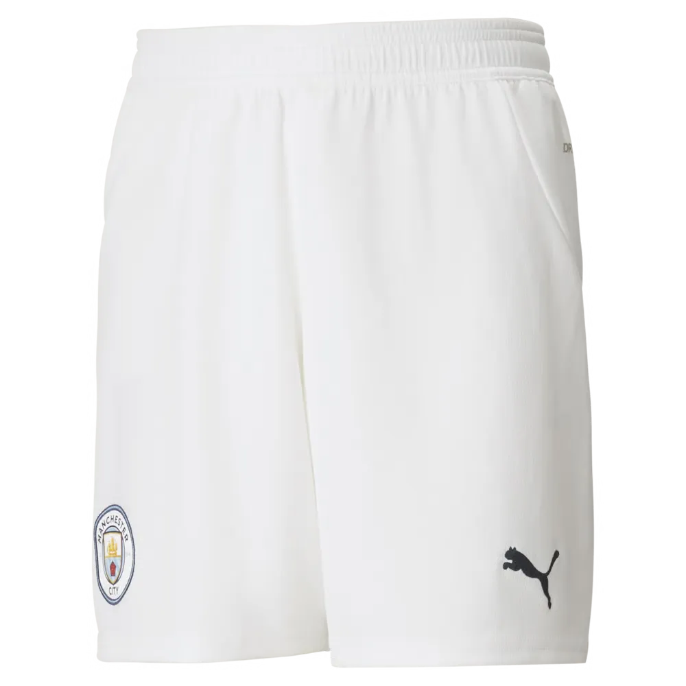 Kid's Manchester City 2024/25 Home Shorts - White
