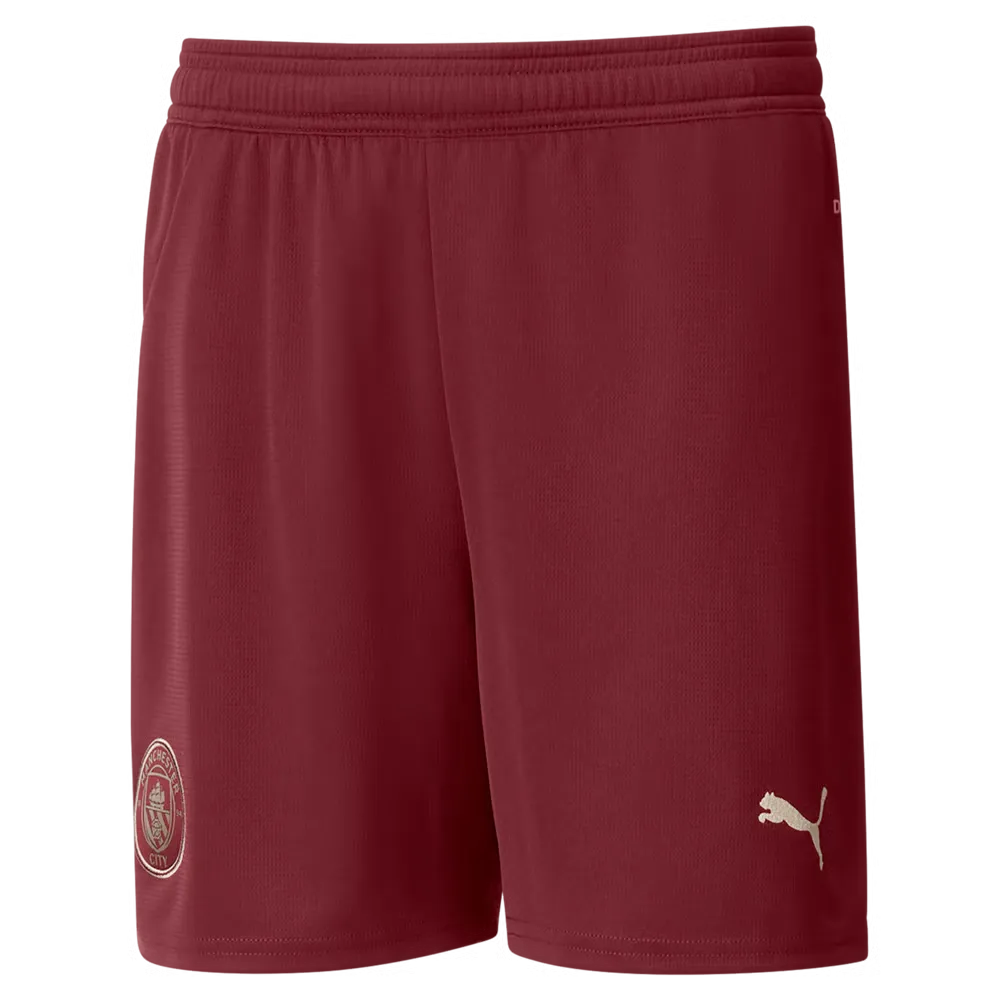 Kid's Manchester City 2024/25 Home Shorts - Red