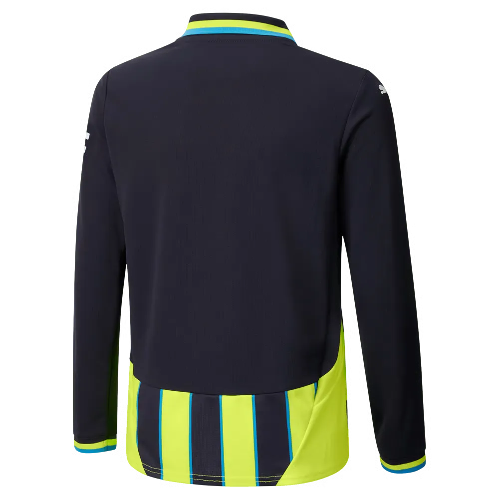 Kid's Manchester City 2024/25 Away Long Sleeved Shirt - Image 2