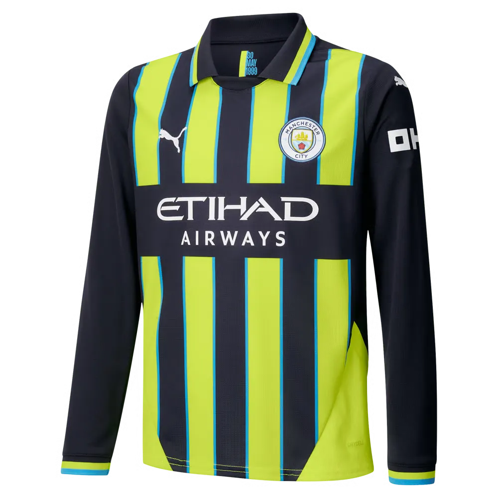 Kid's Manchester City 2024/25 Away Long Sleeved Shirt