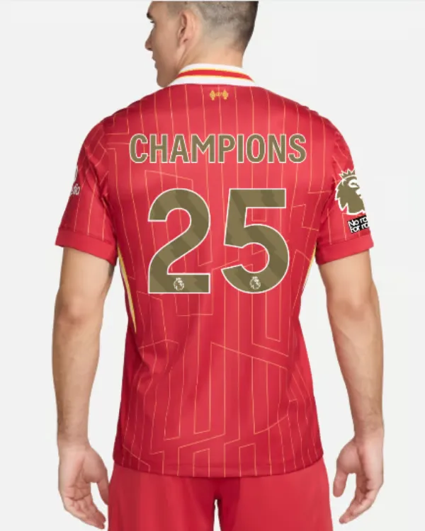 Women's Liverpool 2024/25 Home LFC Champions Shirt - CHAMPIONS 25