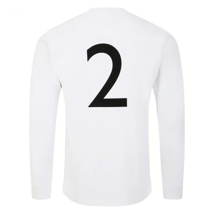 Men's Fulham 1966/67 Home Retro Long Sleeve Shirt #2 - Image 2