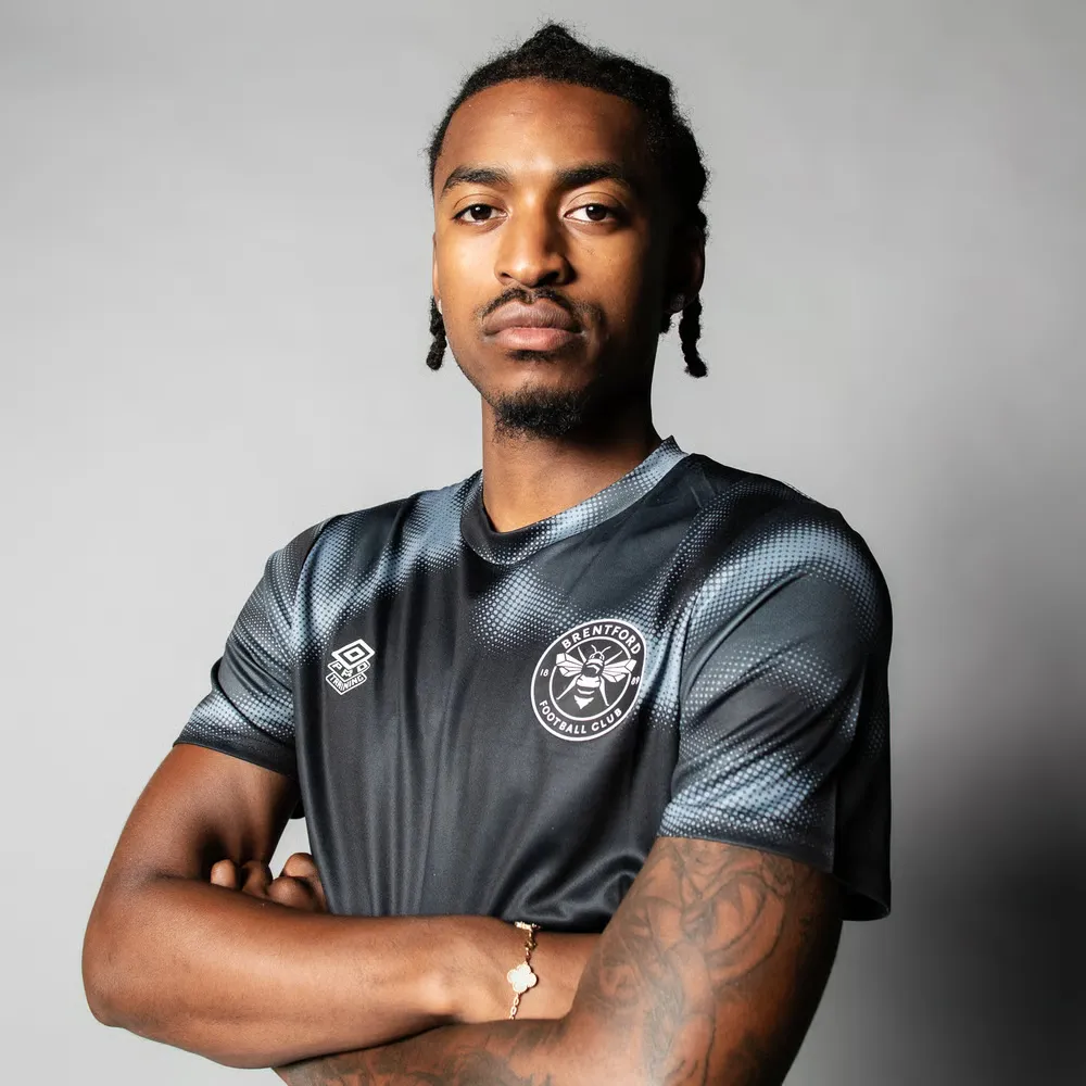 Men's Brentford 2024/25 Third Authentic Warm Up Training Shirt - Black