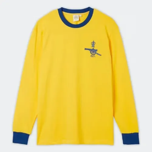Kid's Arsenal 1971 Away Retro Long Sleeve Shirt